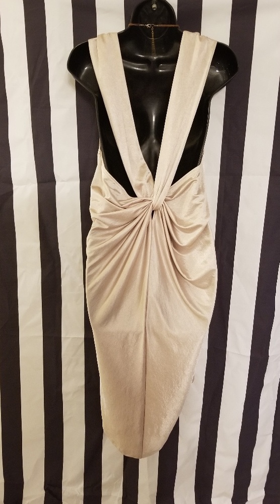 Light Gold  high low Dress